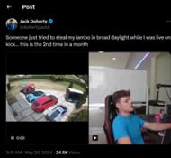 Jack Doherty's post on X (Image via @dohertyjackk/X)